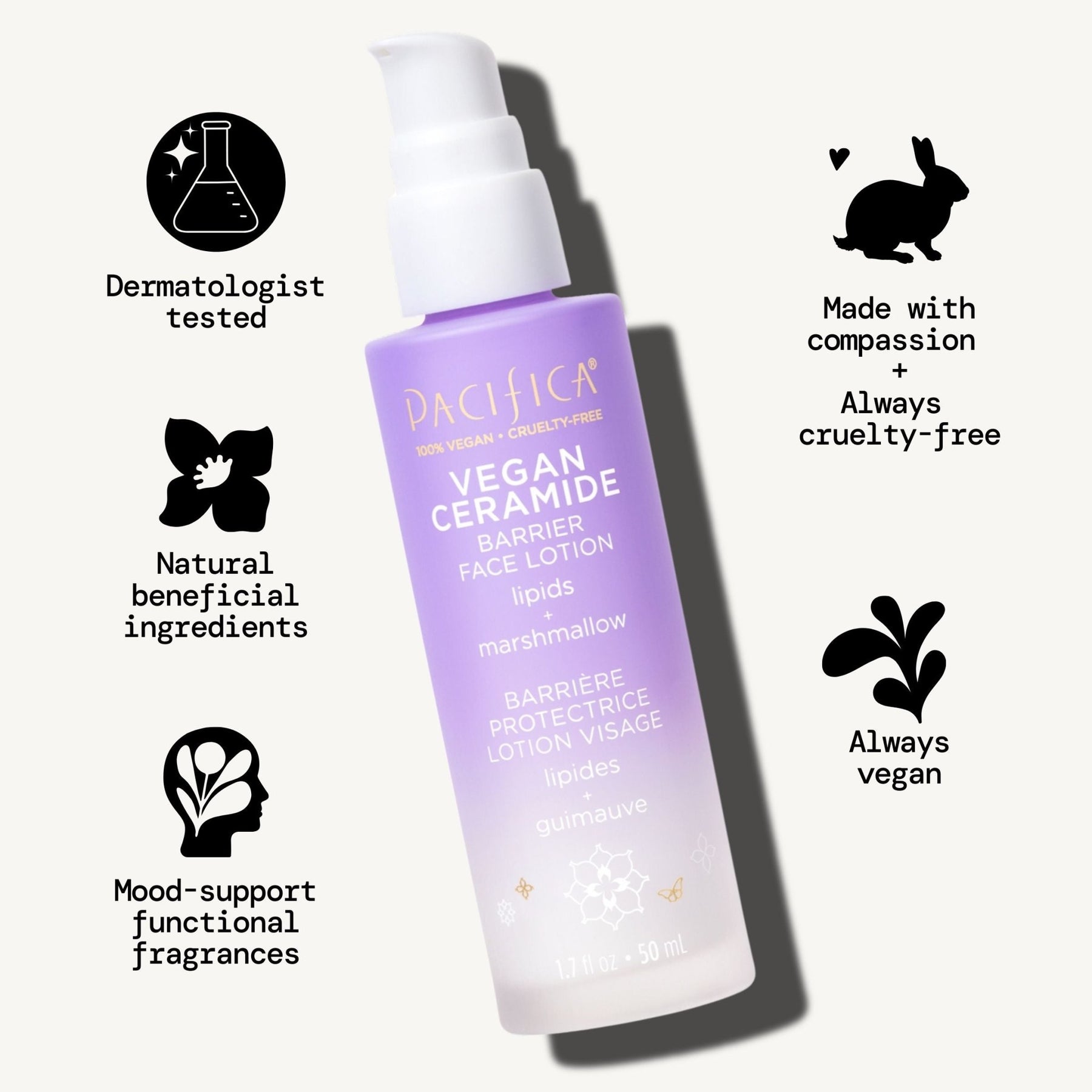 Vegan Ceramide Barrier Face Lotion