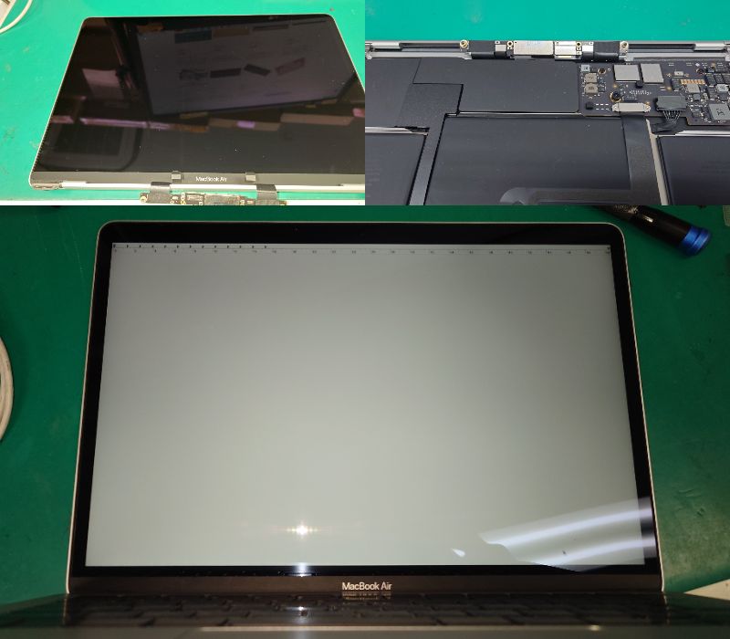 Apple MacBook Air (M1, 2020)】液晶が割れてしまった症状の交換修理