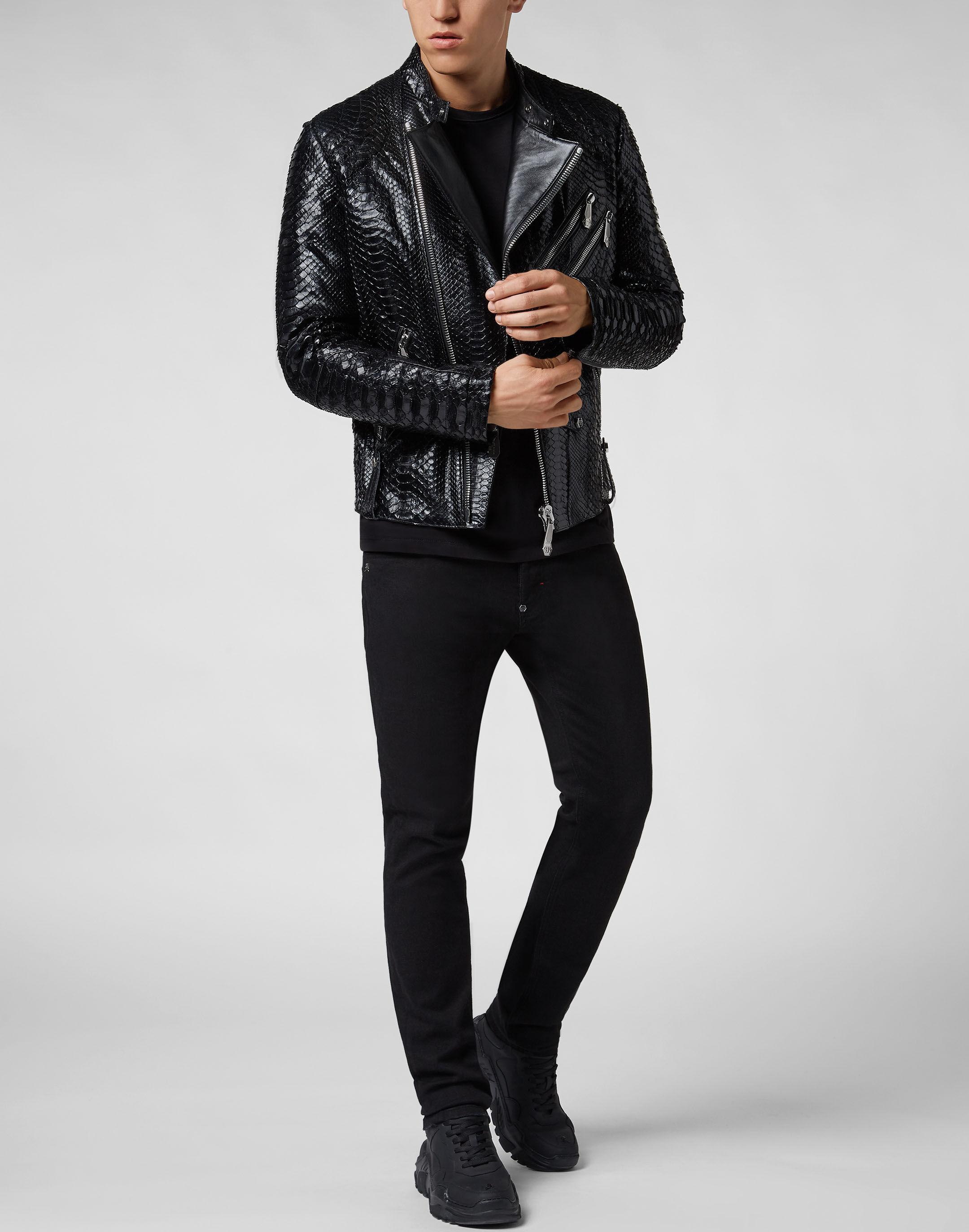Leather Biker slim fit Luxury | Philipp Plein
