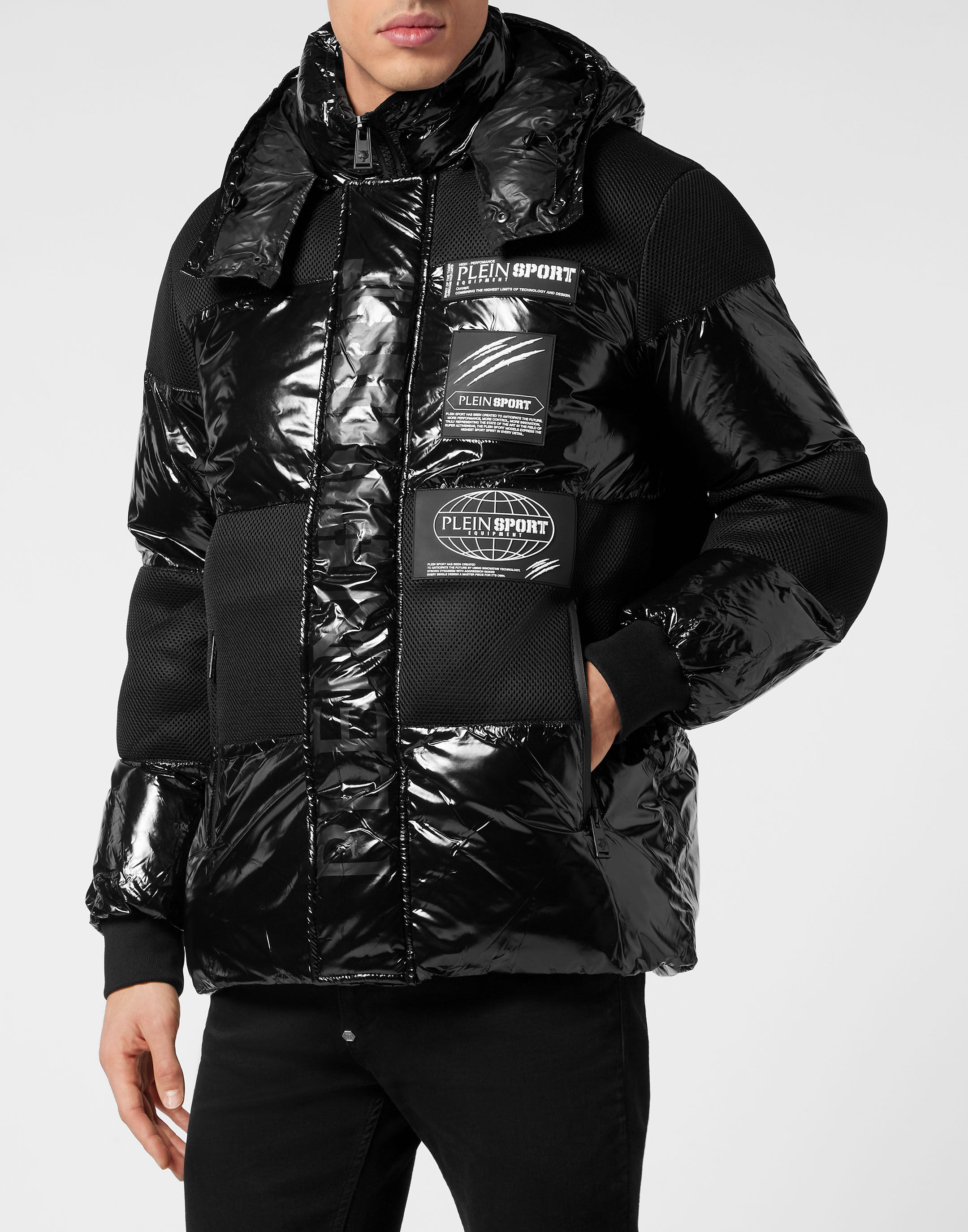 Nylon Padded Jacket Philipp Plein Sport