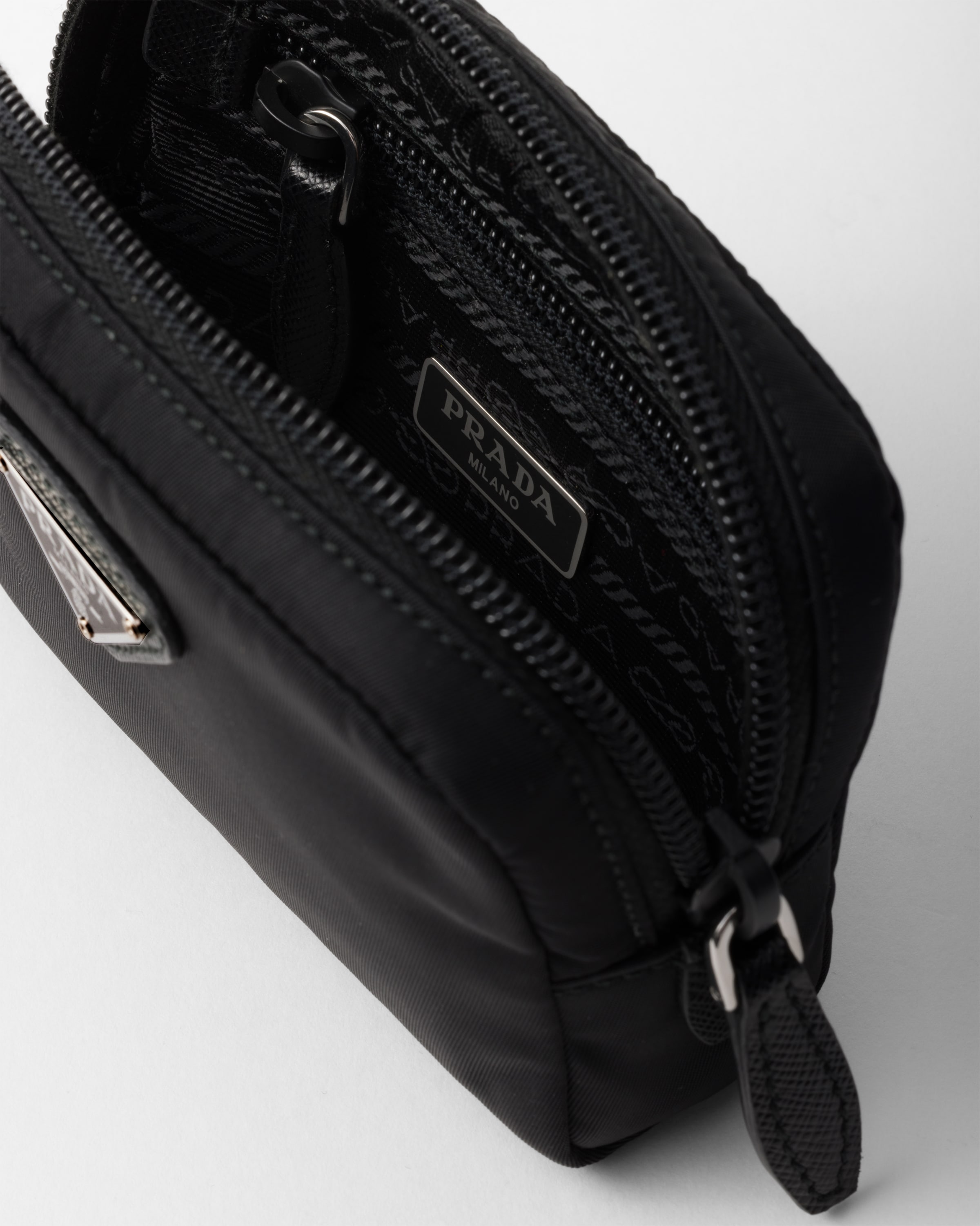 Black Micro Re-nylon Pouch | PRADA