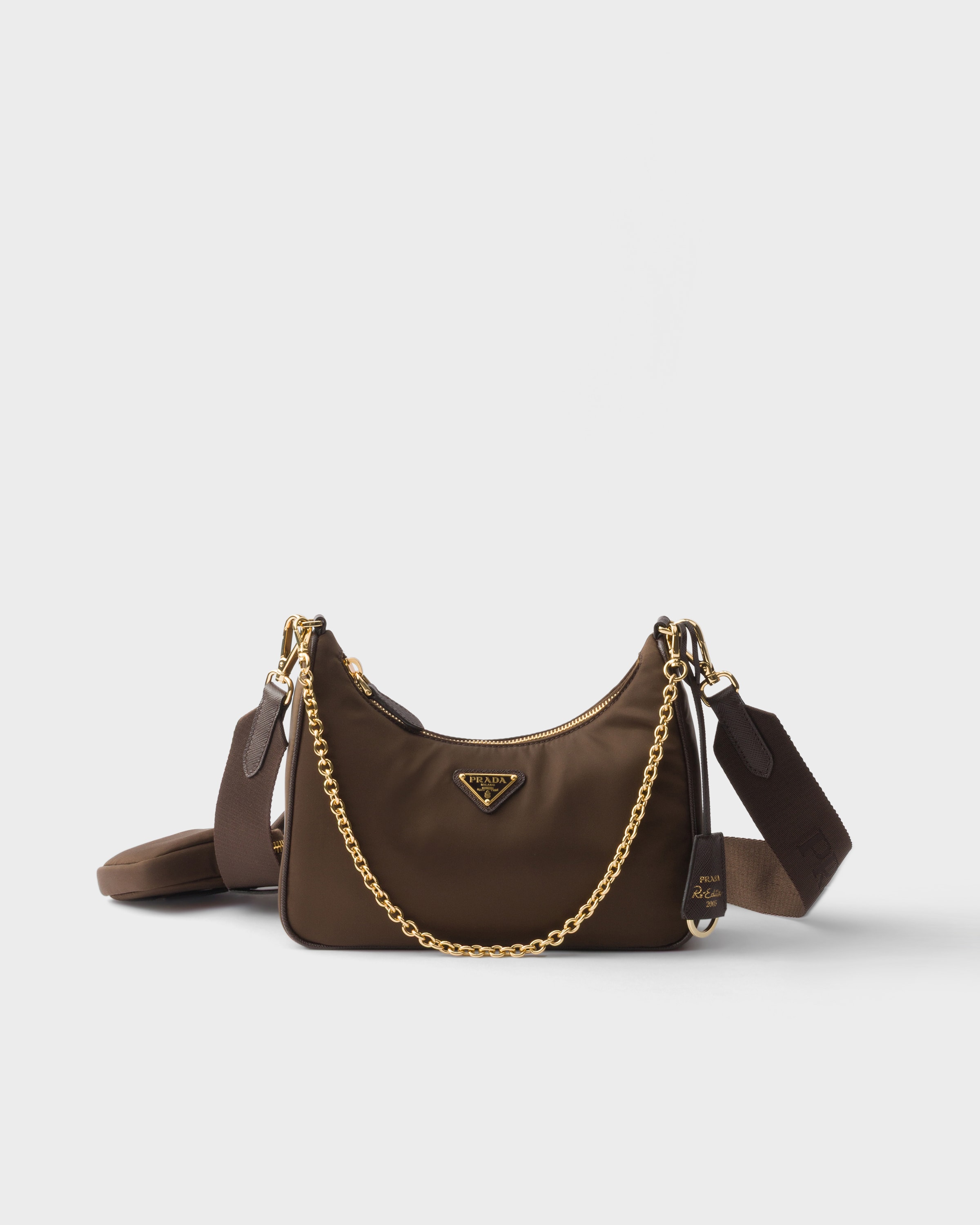 Burnt Brown Prada Re-edition 2005 Re-nylon Bag | PRADA
