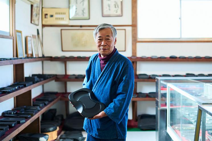 甲州雨畑硯職人・雨宮正美／やまなしの美技