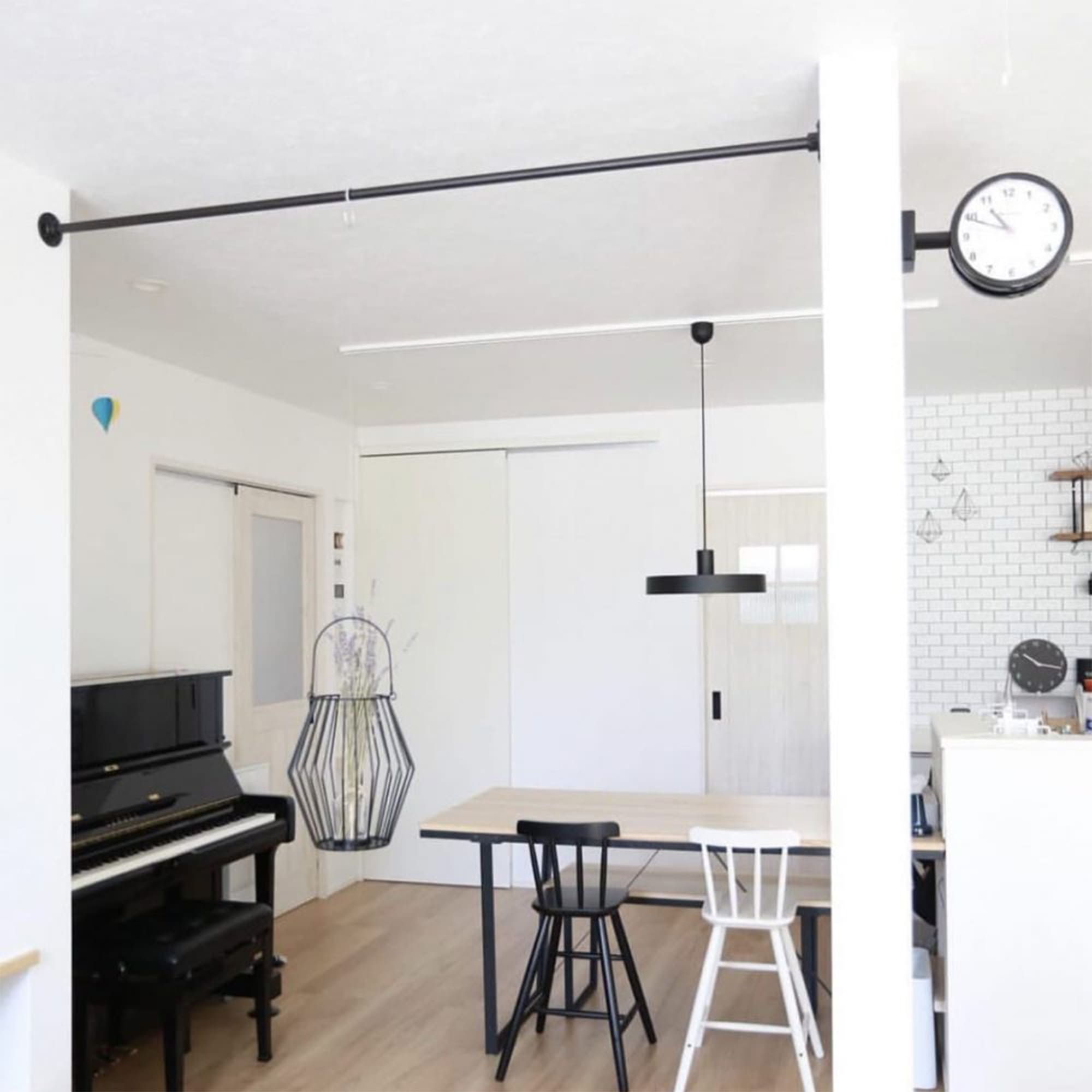 アイアンハンガーパイプ 一文字タイプ | PS-HB008-01-G192 | ハンガー