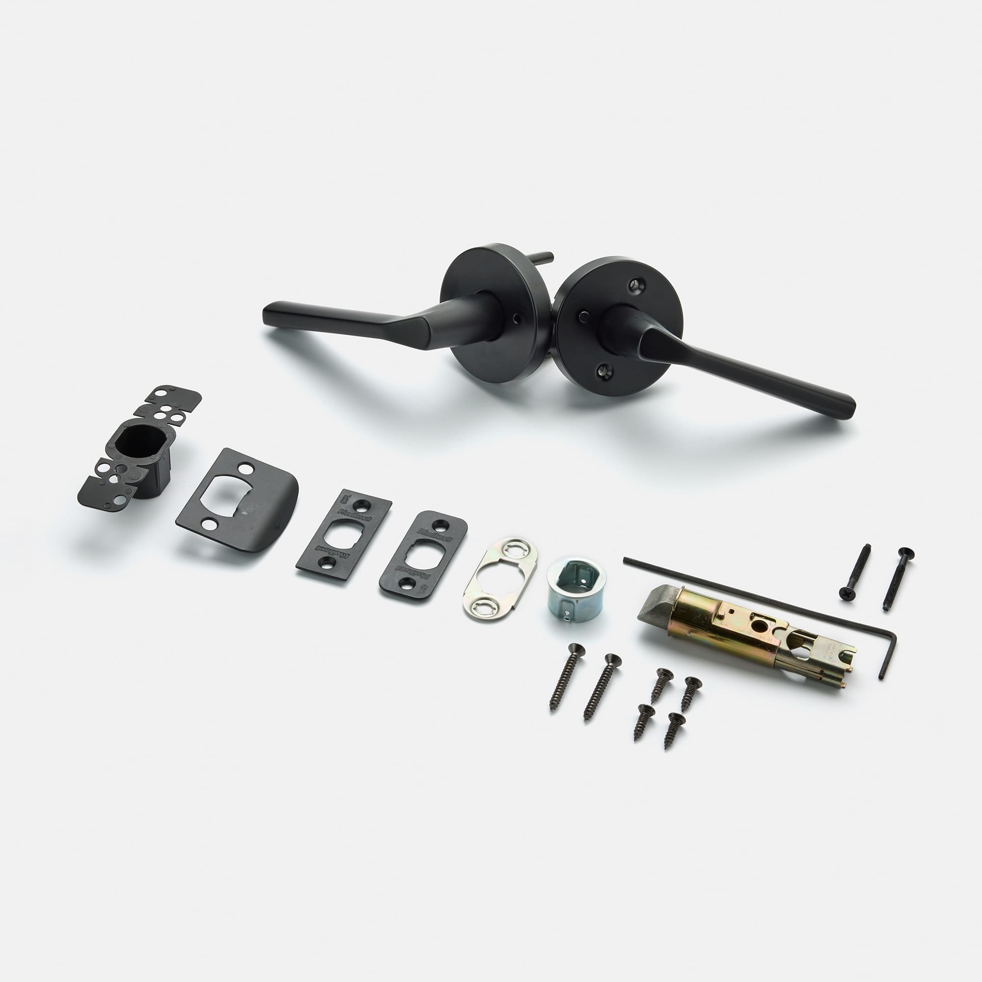 錠付きドアパーツ ラインハンドル マットブラック 間仕切錠 | PS-HD021