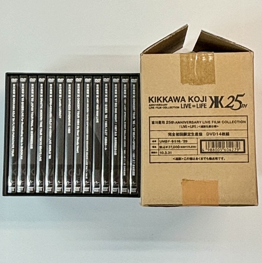 吉川晃司 限定DVD 14枚組 25TH LIVE FILM COLLECTION LIVE=LIFE | 音楽