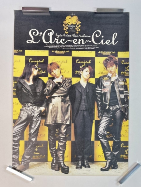 ラルクアンシエル 1996年オリジナル ポスター L'Arc‐en‐Ciel Carnival