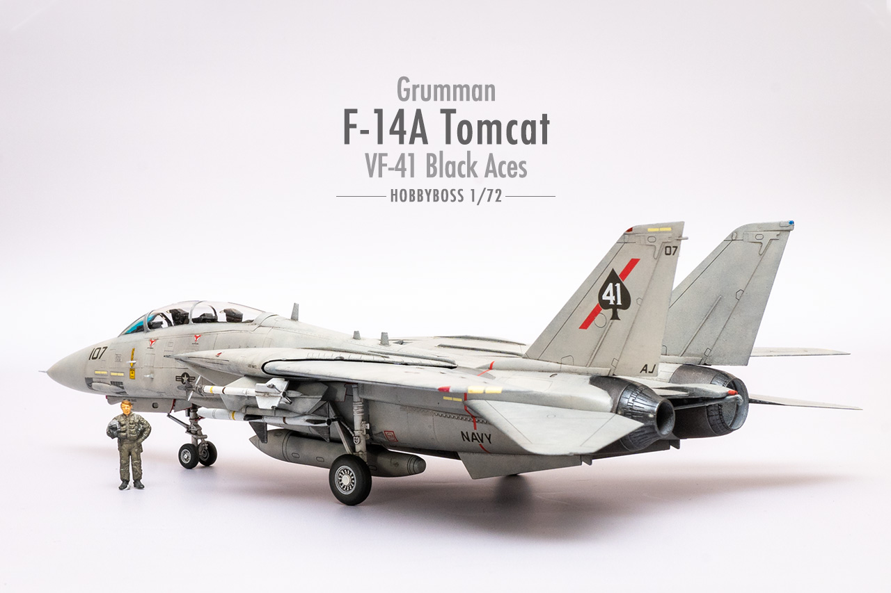 Hobbyboss 1/72 Grumman F-14A Tomcat 'VF-41 Black Aces' - The