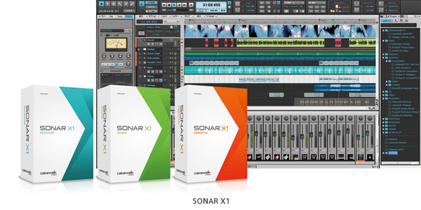 Windowsベースの音楽制作ソフトウェア SONARの新シリーズ「SONAR X1