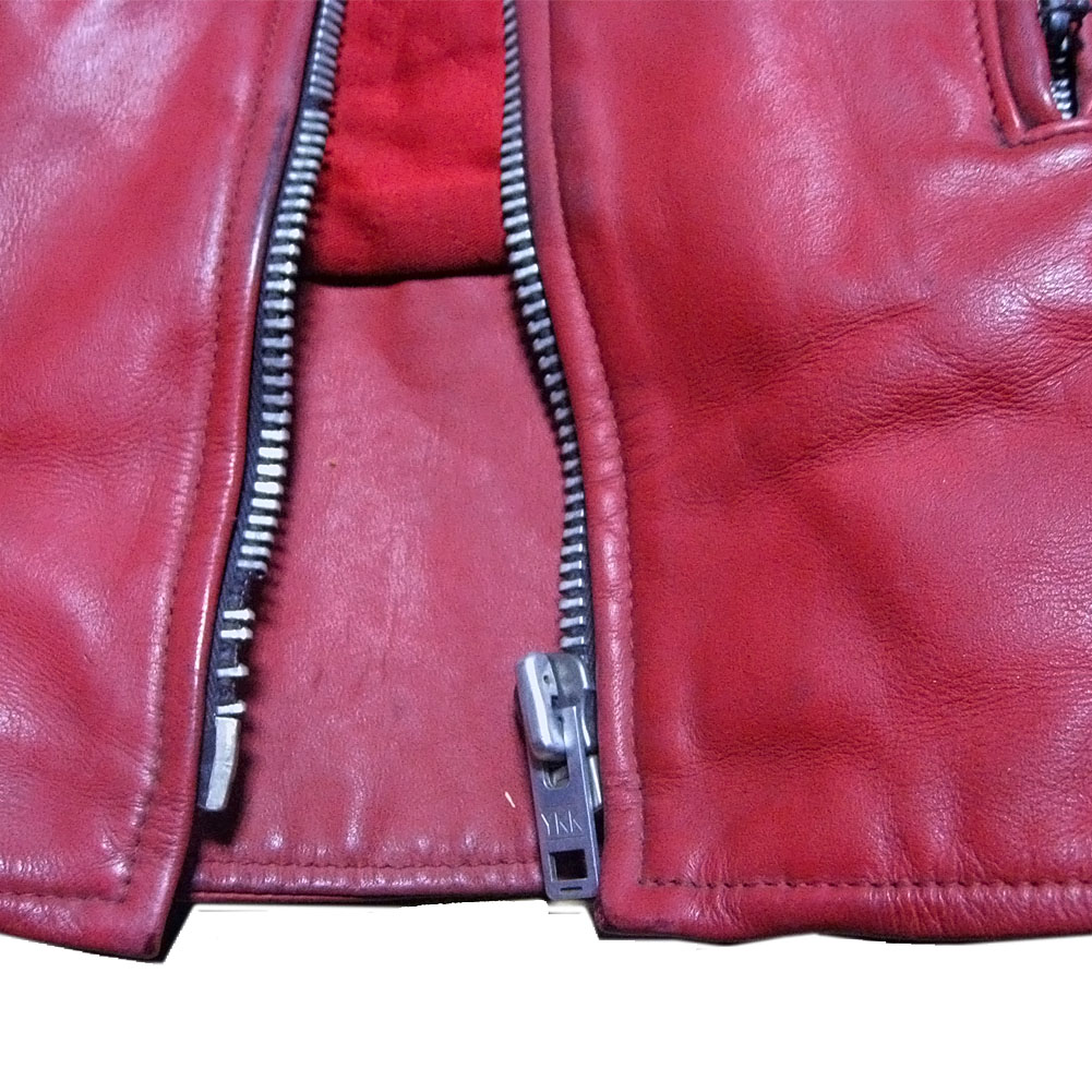 LEWIS LEATHERS PHANTOM 70s VINTAGE LEATHER JACKET RED ルイスレザー