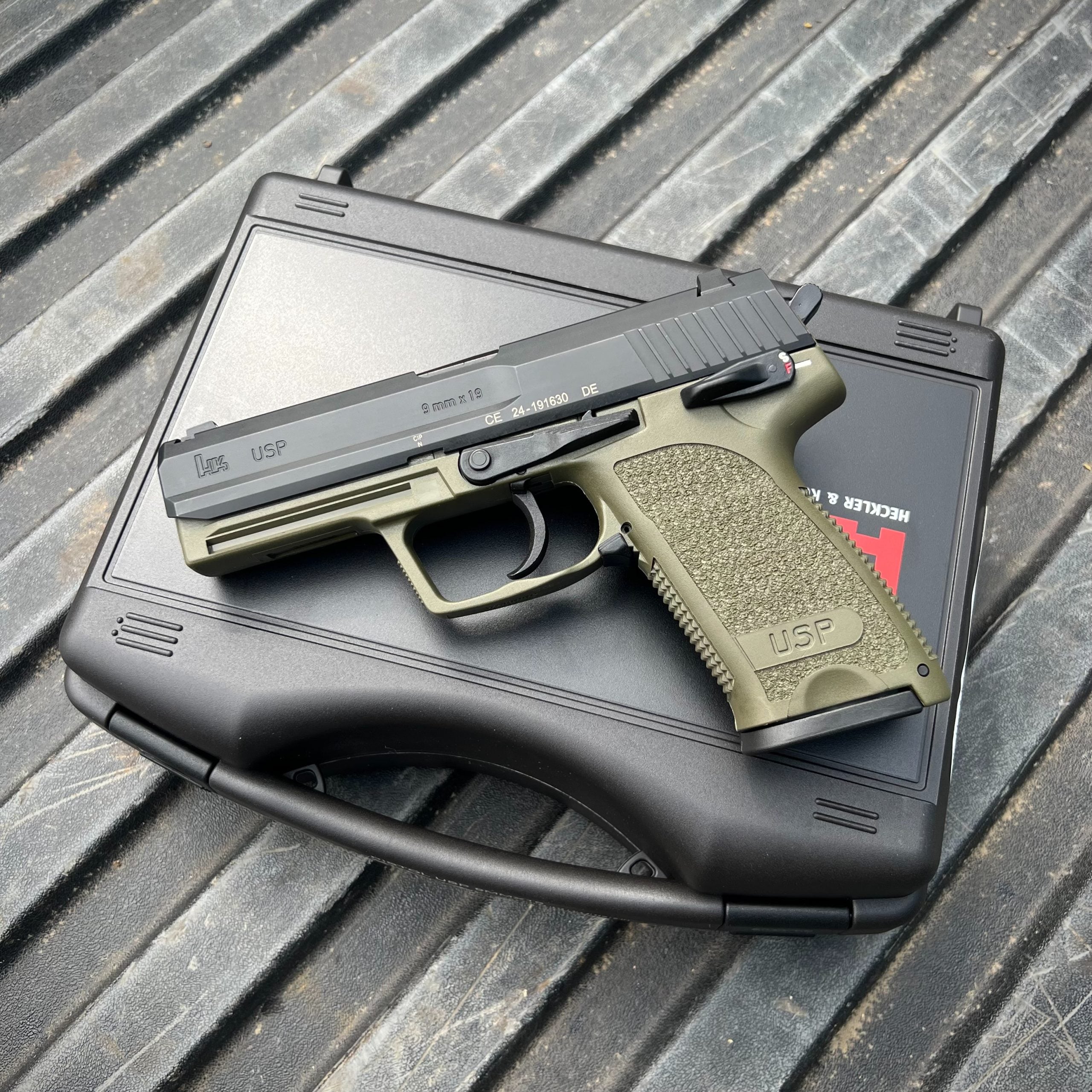 Heckler & Koch HK USP 9 V1 - OD Green Frame, Limited Run 1 of 250