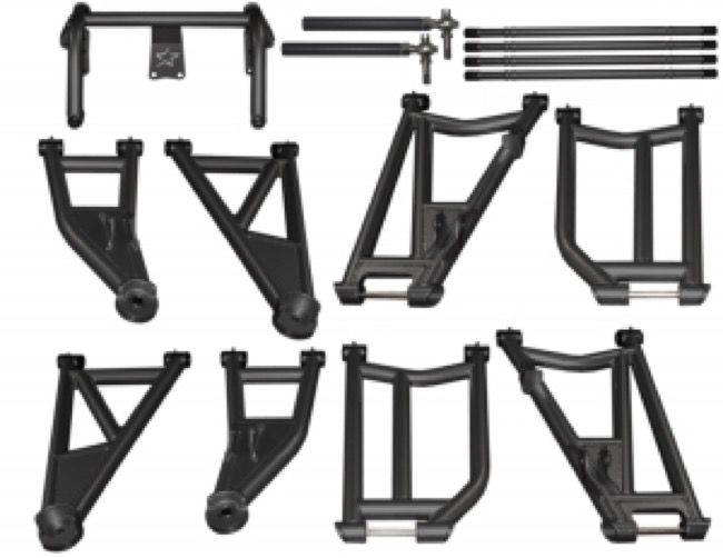 Lonestar Racing Xtr +6.5 Suspension A-arms & Axles Kit Yamaha