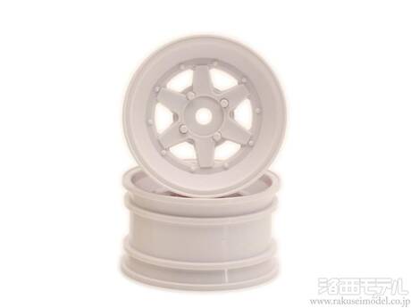 ABCホビー 25877 Mシャーシ用ホイル スピードスター6 (ホワイト/2コ