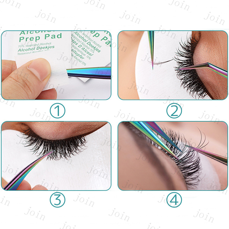 楽天市場】br54# 2type 3本set まつげエクステ専用 七色ツイーザー