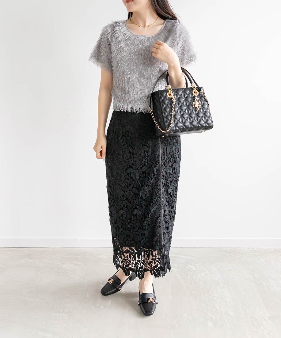 SALE】ケミカルレースミモレ丈スカートRANDA公式サイト