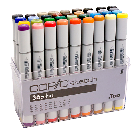 Copic Sketch Marker 36 Color Set | Rex Art Supplies