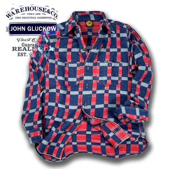 JOHN GLUCKOW ネルシャツ No.WHS-JG22 