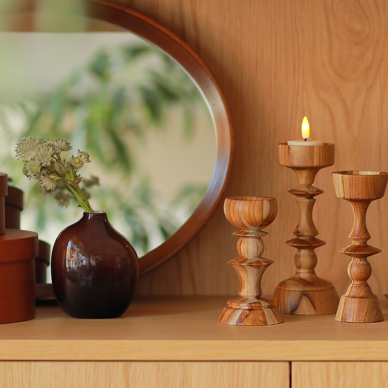 キャンドルホルダー TEAK ｜家具・インテリア通販 Re:CENO(リセノ)
