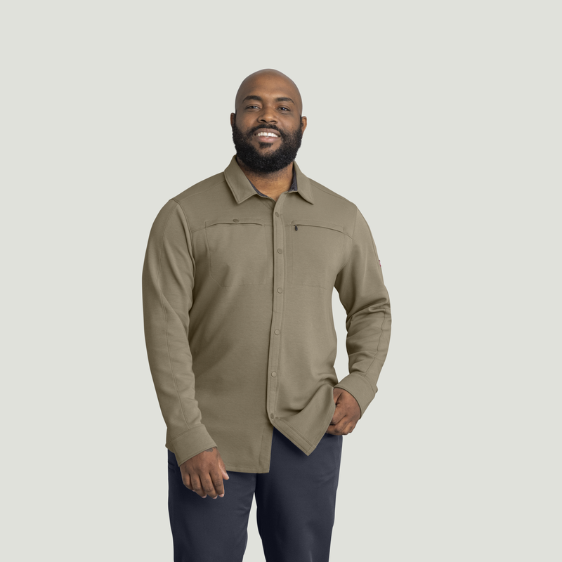 Men's Snap Front Jersey Long Sleeve Work Shirt | Red Kap®