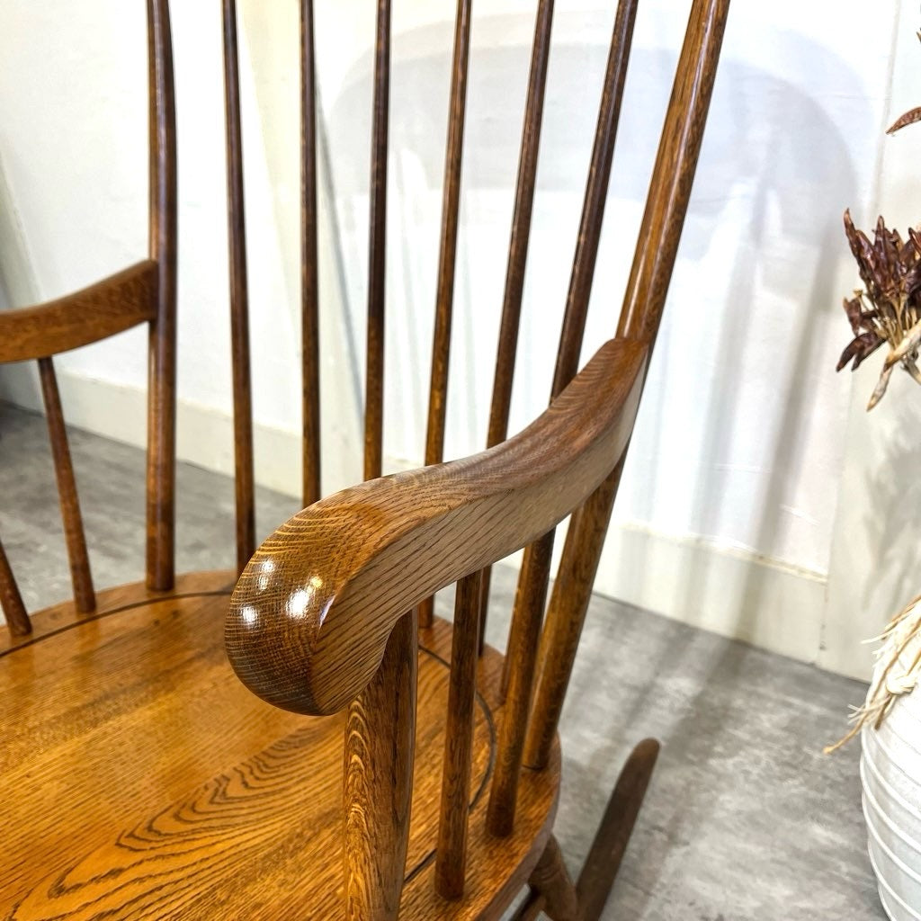 飛騨産業 / HIDA 穂高 ロッキングチェア キツツキマーク 中古 揺れ椅子