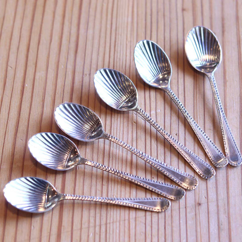 純銀持ち手の英国カトラリー12点 スターリングシルバー 純銀持ち手の