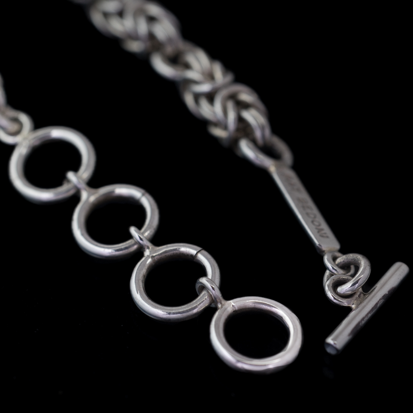 ナバホ族 Pat Bedonie シルバー チェーン ブレスレット【送料無料】