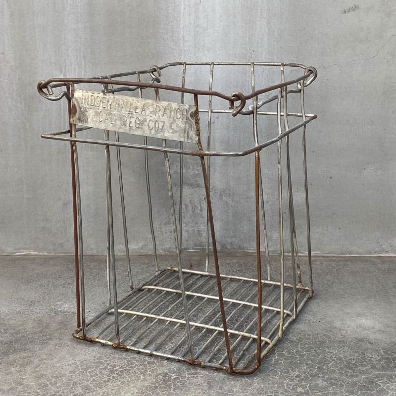 VINTAGE ヴィンテージ ワイヤーバスケット アイアン / アメリカ
