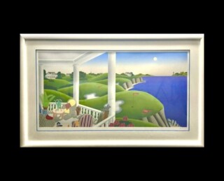 トーマス・マックナイト 作『シーサイドゴルフ2』 ｜骨董品買取 緑和堂