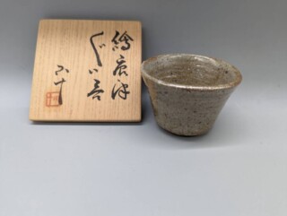 西岡小十 作『絵唐津 茶碗』 ｜骨董品買取 緑和堂