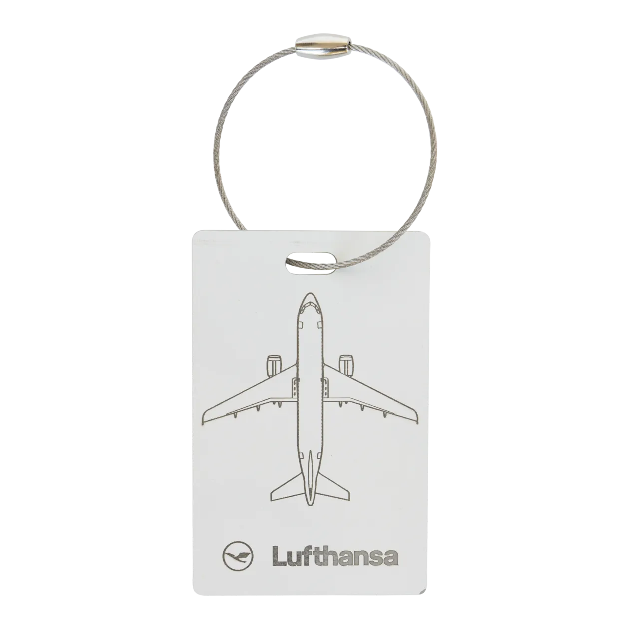 Lufthansa Upcycling Collection A321-131 D-AIRD Baggage Tag, White