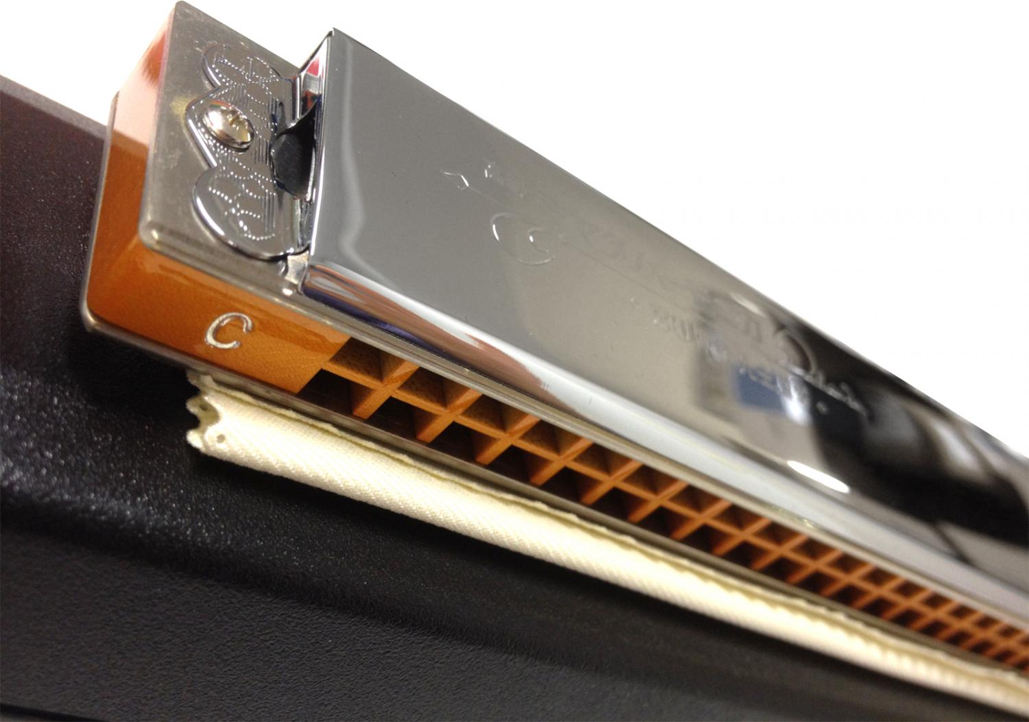 SUZUKI スズキ MH-21 C調 複音ハーモニカ 高級ミヤタ 21穴 木製ボディ