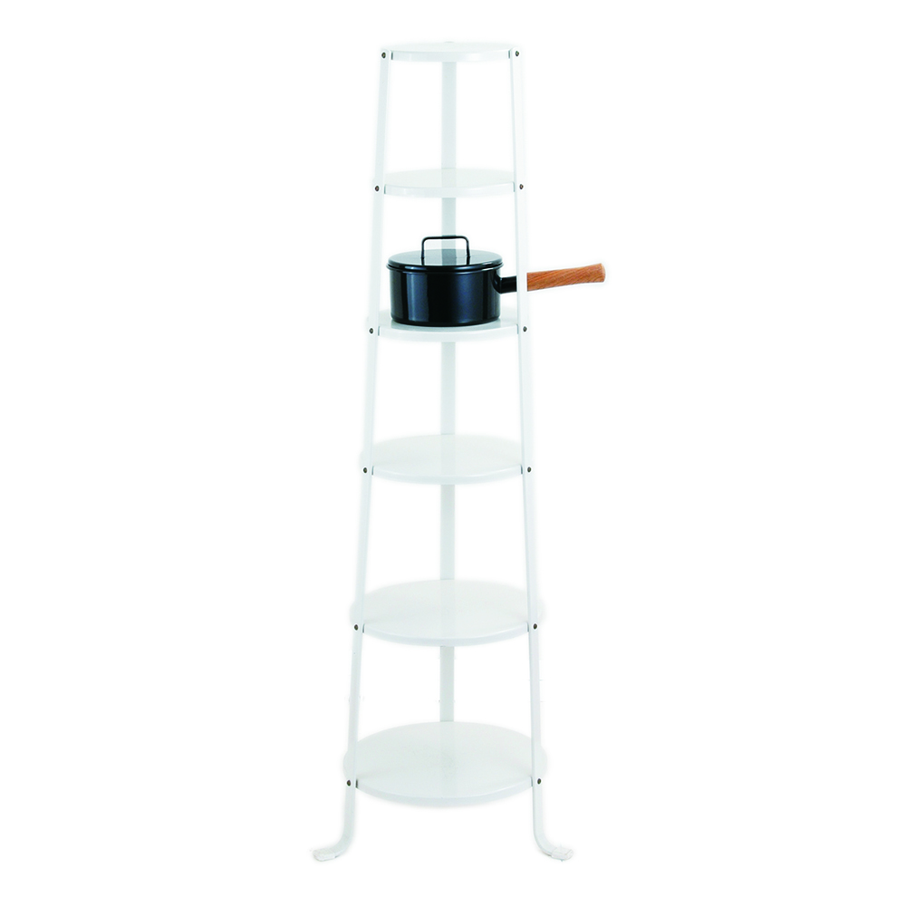 スチールパンスタンド 6段 ホワイト