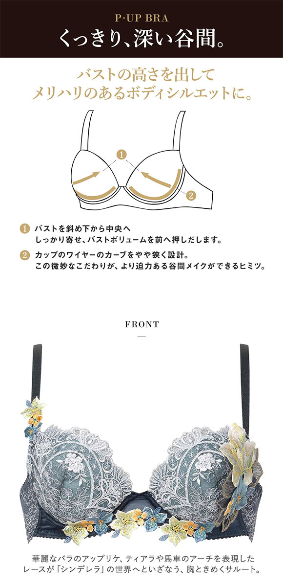 ワコール サルート 13グループ 13G P-UP ブラジャー G プッシュアップ