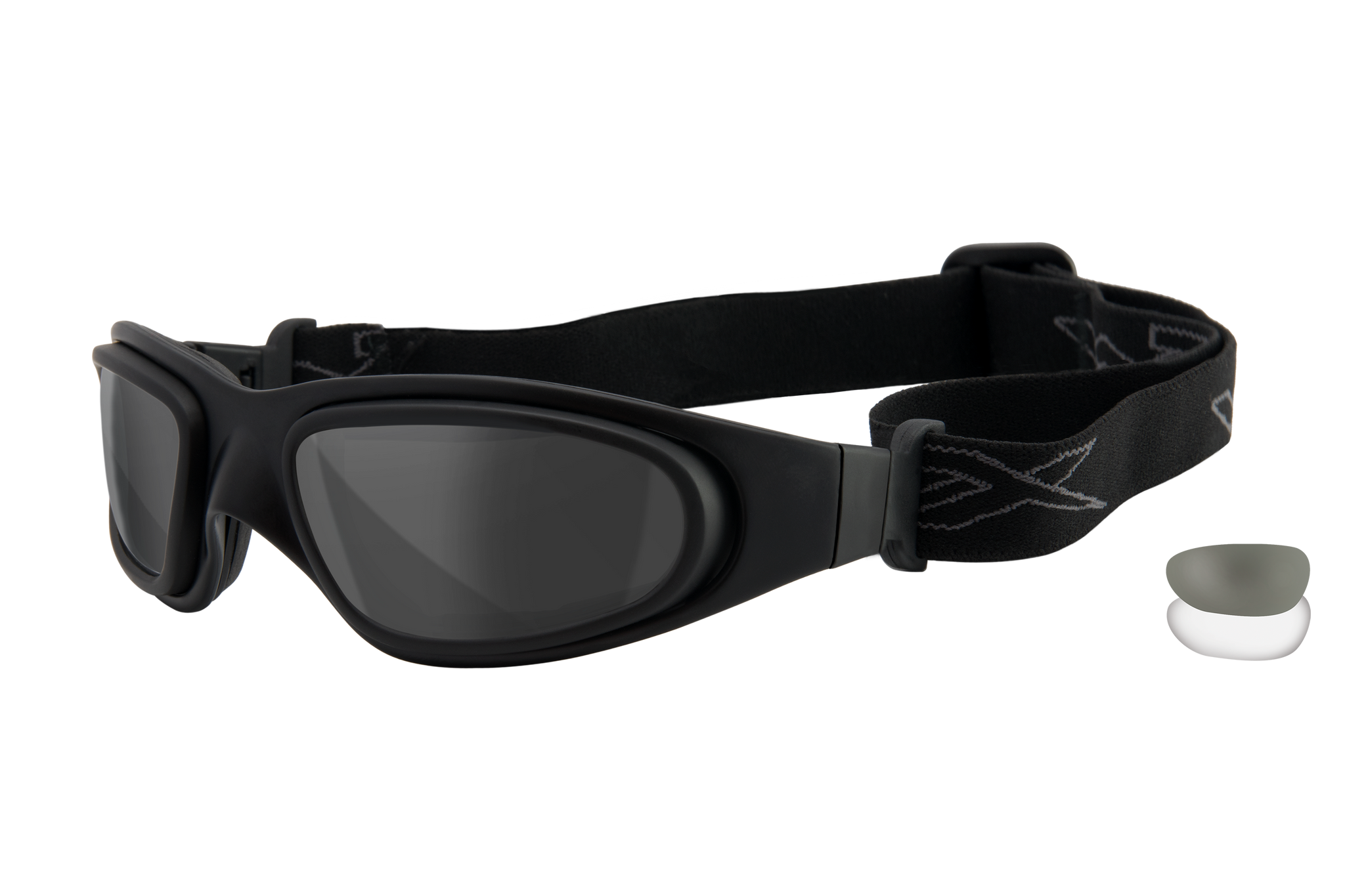 SG-1 | Mate Black with Smoke Grey / Clear Lenses