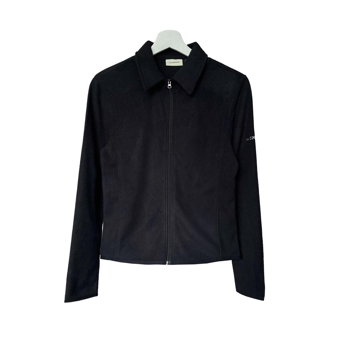 지초이 [jichoi COMFORT] 22-006 ZIP SHIRT (BLACK) - 위시버킷
