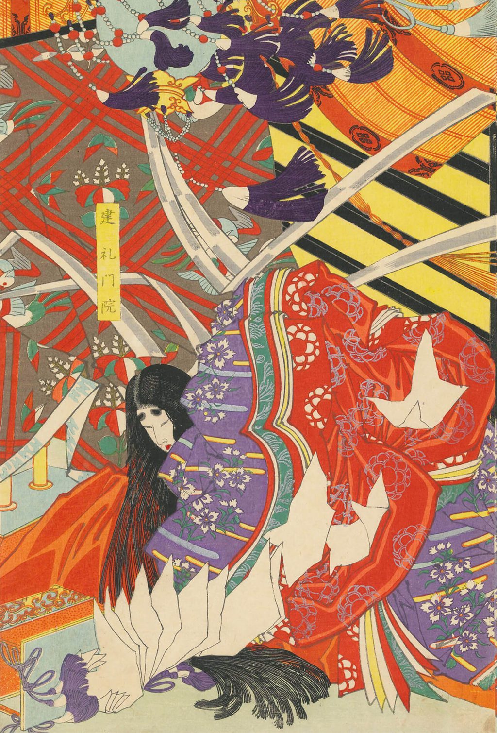 月岡芳年 作 「矢嶋大合戦之図」（武者絵）／ホームメイト