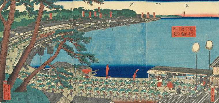 歌川貞秀 作 「東都高輪風景」／ホームメイト