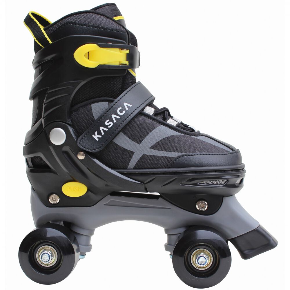 ジュニア ローラースケート ブラック （21～24cm）子供用 キッズ 5段階