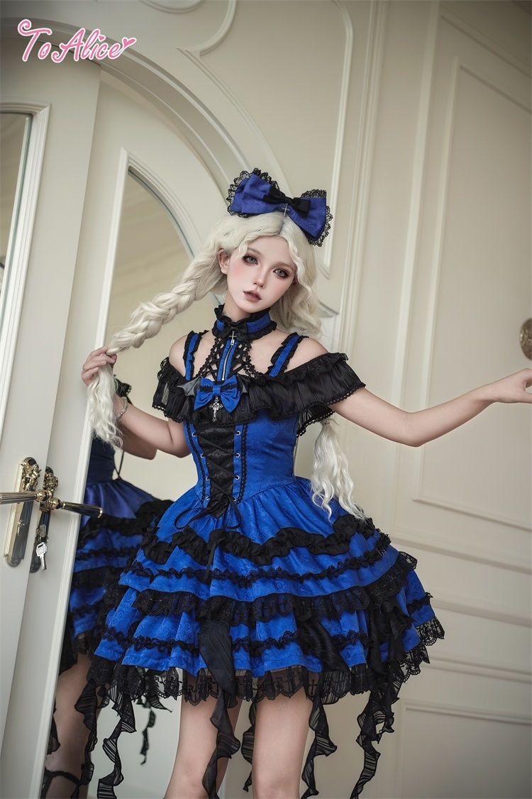 Black Shamrock】F241 Dark Blue Princess dress - To Alice