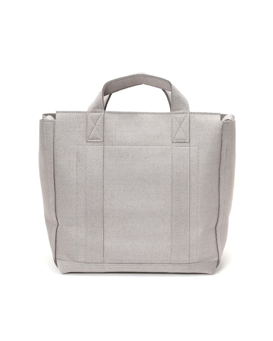 マイクロファイバースエード ミドル フラップトートバッグ【KINAX