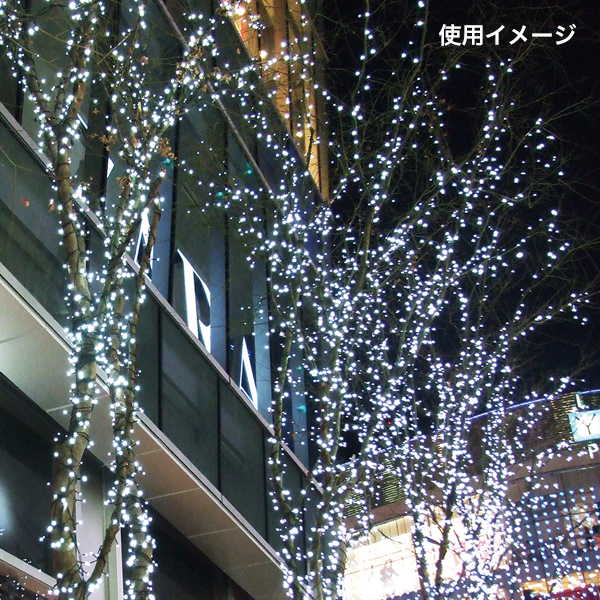 エクセレントLEDストリングライト ホワイトブルー クリアコード