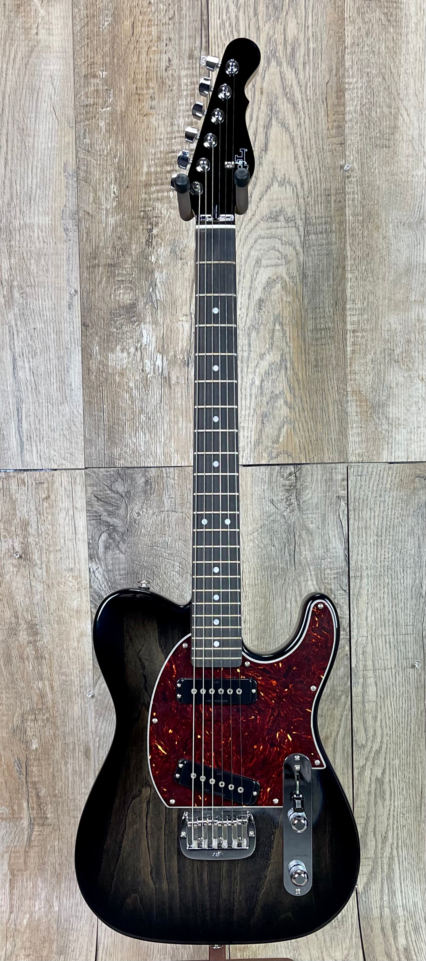 G&L USA ASAT Special Semi-Hollow No F Hole Blackburst Ebony