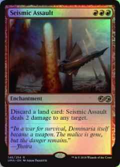 MTG 突撃の地鳴り 初版 中国語 突撃の地鳴り/Seismic Assault》[10ED