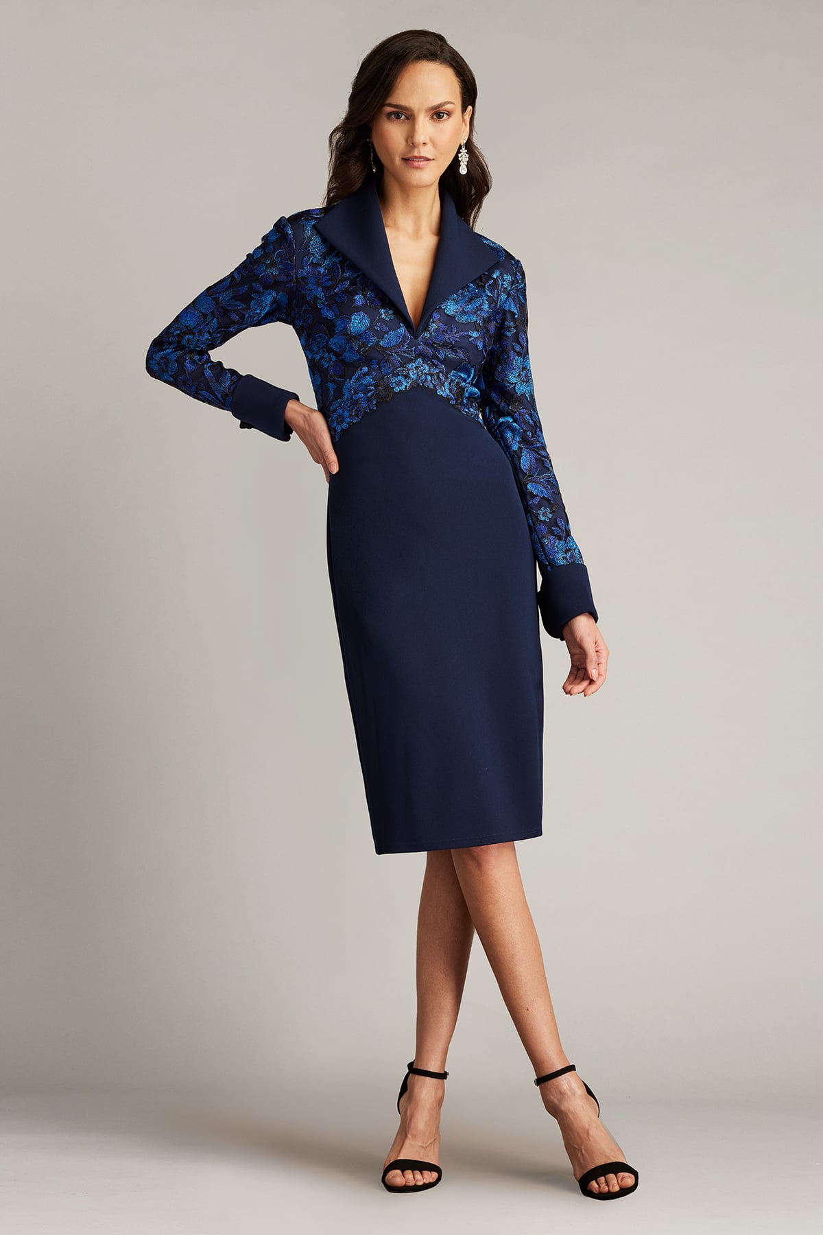 Auger French Cuff Dress | Tadashi Shoji