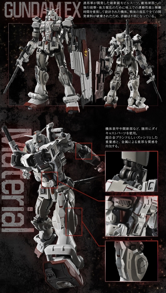 魂商店2024年10月18日起接受預訂，2025年6月派貨：超合金Gundam EX