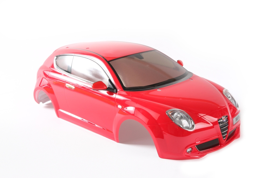 Rc Body Set Alfa Romeo Mito Finished Red (L) / Tamiya USA