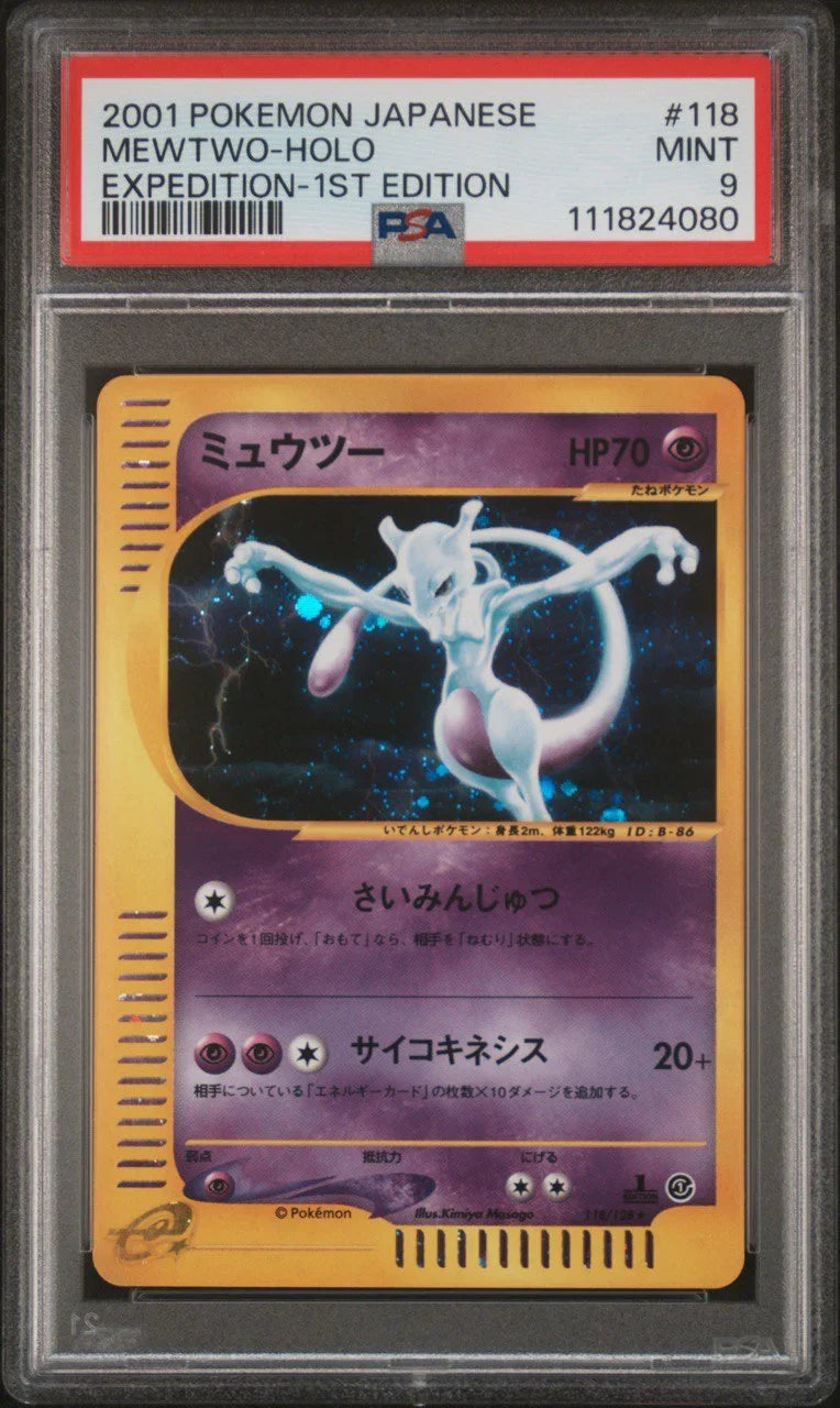 SHOP PSA 9 MEWTWO HOLO EXPEDITION 1ST EDITION 2001 POKEOMON
