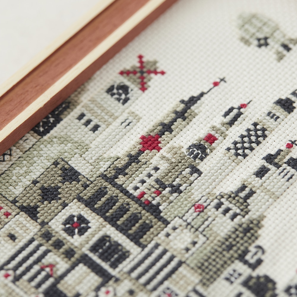 B 二点おまとめクロスステッチ完成品 刺繍完成品 B 二点お