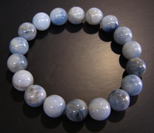 珍品】糸魚川翡翠 ブレスレット 青翡翠 1点もの 国産 12mm｜郡山や田村