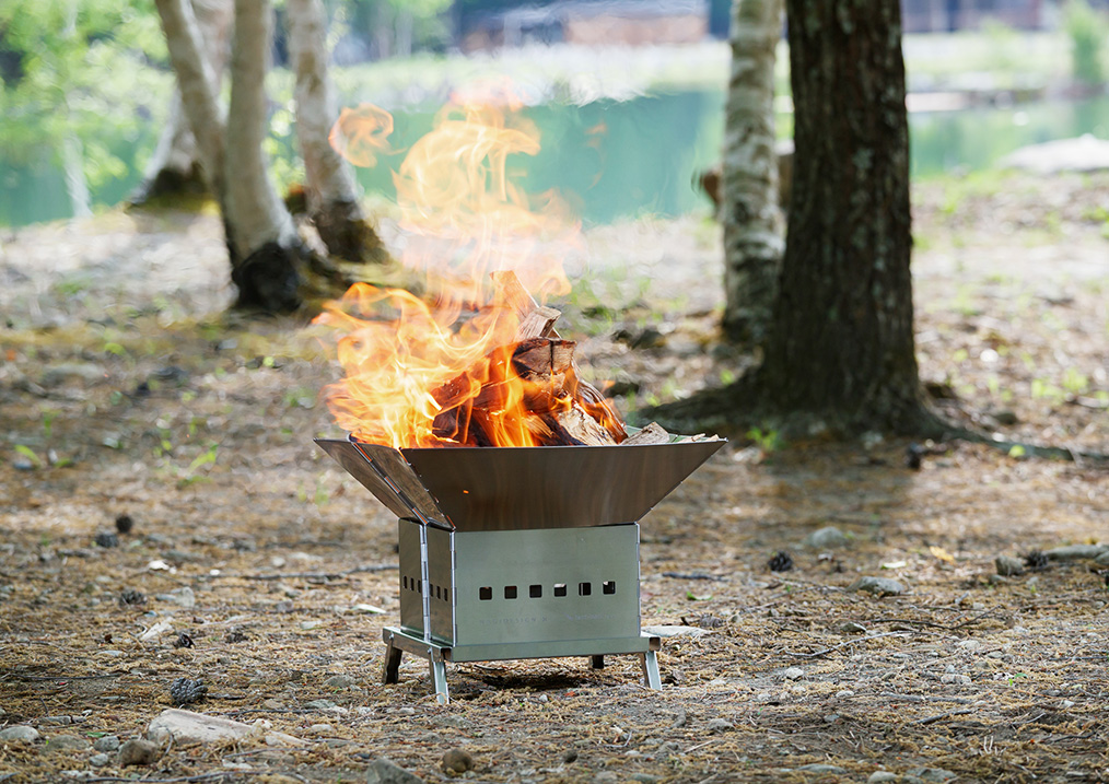 M*i様 peak焚火spec！！！「焚」オリーブ！！ スノーピーク🔥焚き火台M